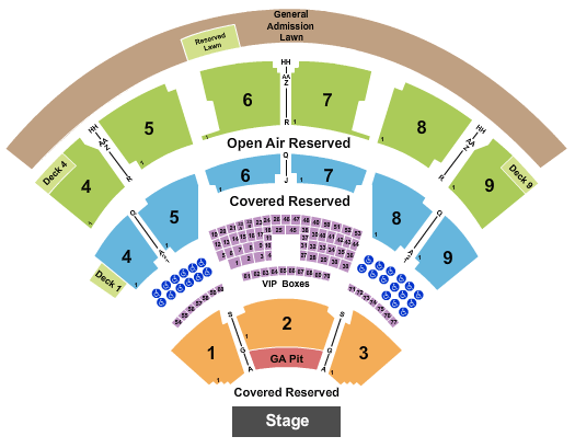 Walnut Creek Amphitheatre Keith Urban Seating Chart